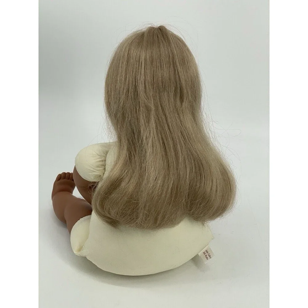 Apple Valley Doll Works 22” Blonde Blue Eyes Vinyl Doll Secrist Toys Vintage